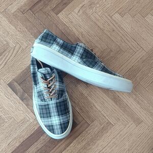 Nwob men's Sperry Topsider Cloud  plaid fabric CVO Sneaker 9M